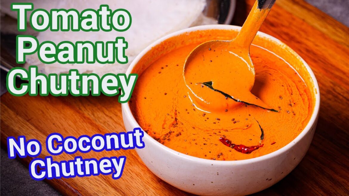 2 in 1 Tomato Peanut Chutney - Hotel Style Tomato Peanut Chutney | Breakfast Chutney Recipe