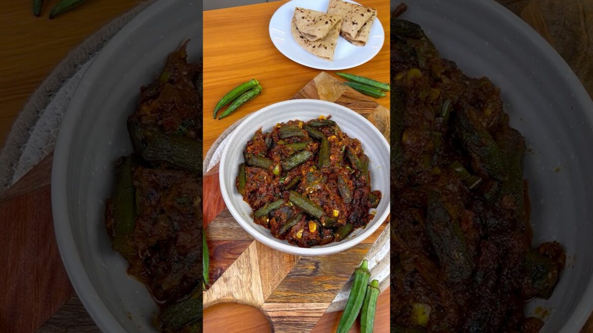 Bhindi Masala Recipe #youtubeshorts #youtube #shorts #trending #food