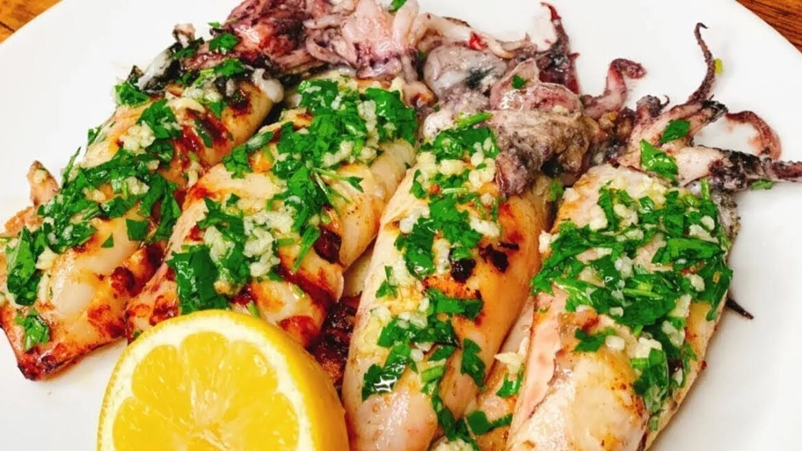 Grilled Calamari (Spanish Style) - Easy and Delicious Seafood Recipe!