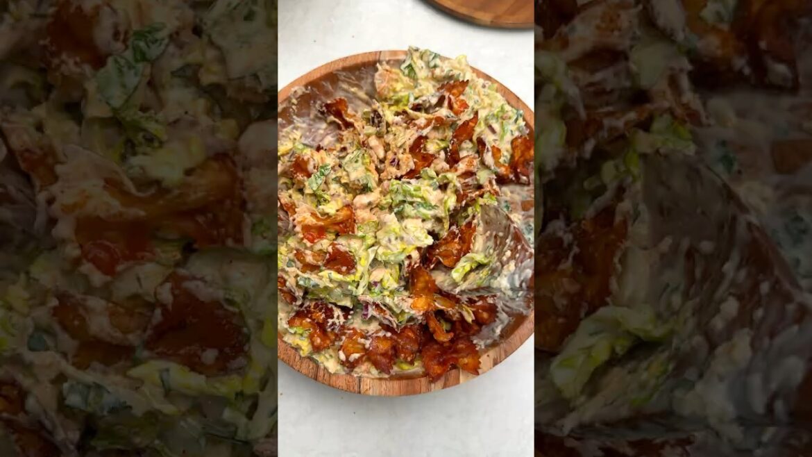 The Best Crispy Pasta Caesar Salad