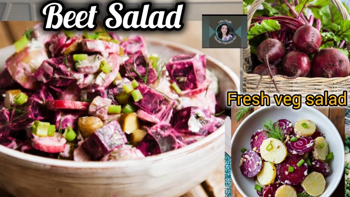 Magnificent Beet Salad with Fresh Veggies Recipe #saladlovers