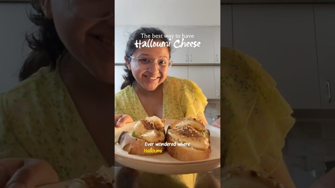 Crispy Halloumi Open Sandwich | The Best Way to Enjoy Halloumi Cheese