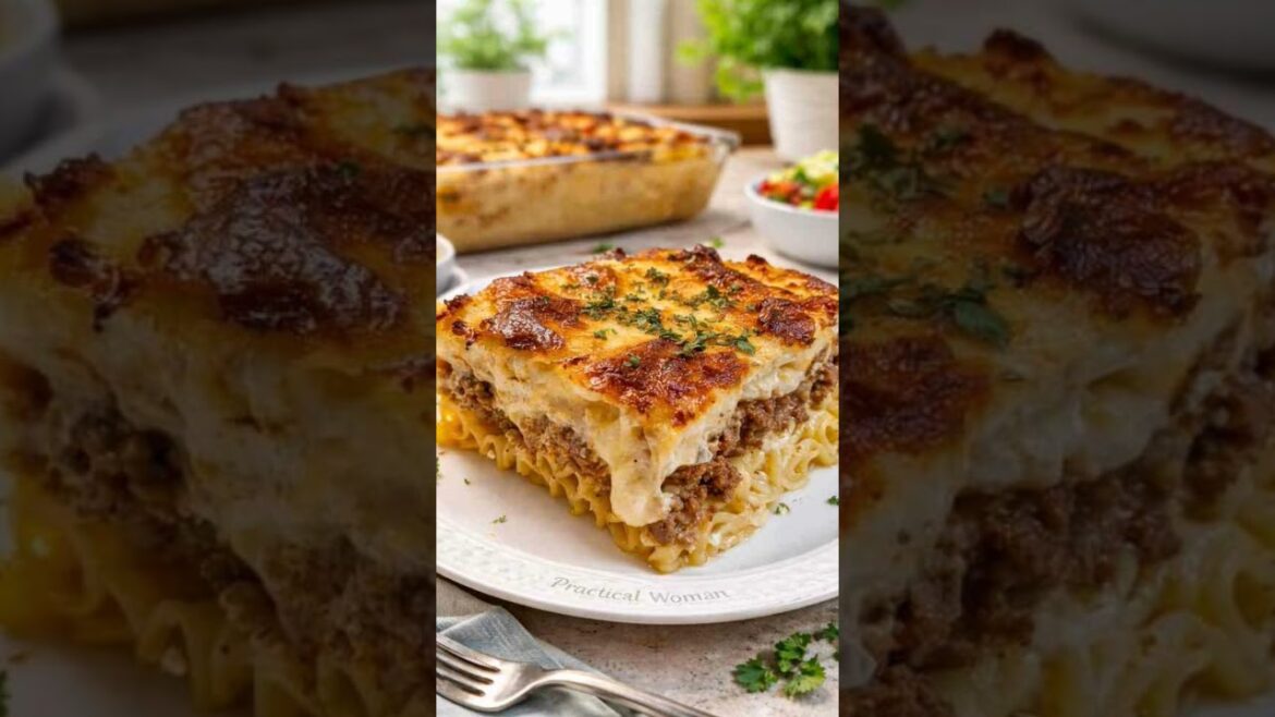 Greek Pastitsio (Classic Greek Pasta Bake) - healthy food recipes forweight loss dinner #food