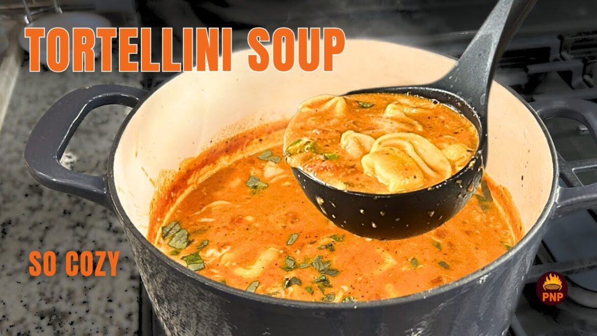 Creamy Tomato Tortellini Soup | Cozy, Easy Weeknight Dinner