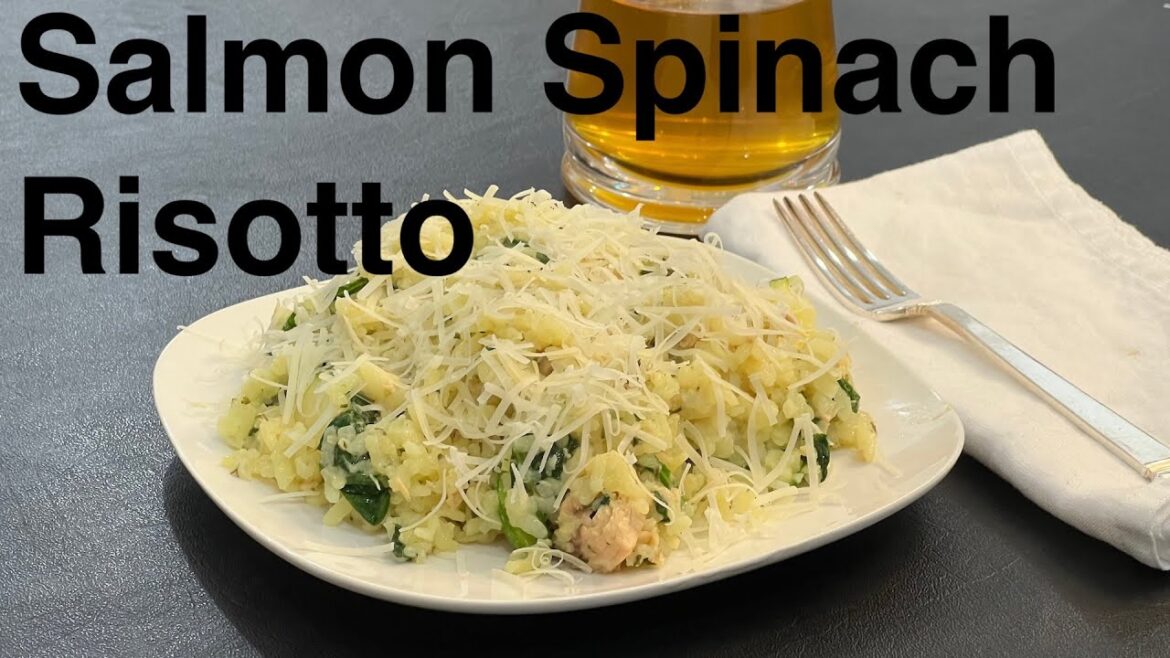 Salmon Spinach Risotto - High-Protein, Omega-3 Meal For Weight Loss
