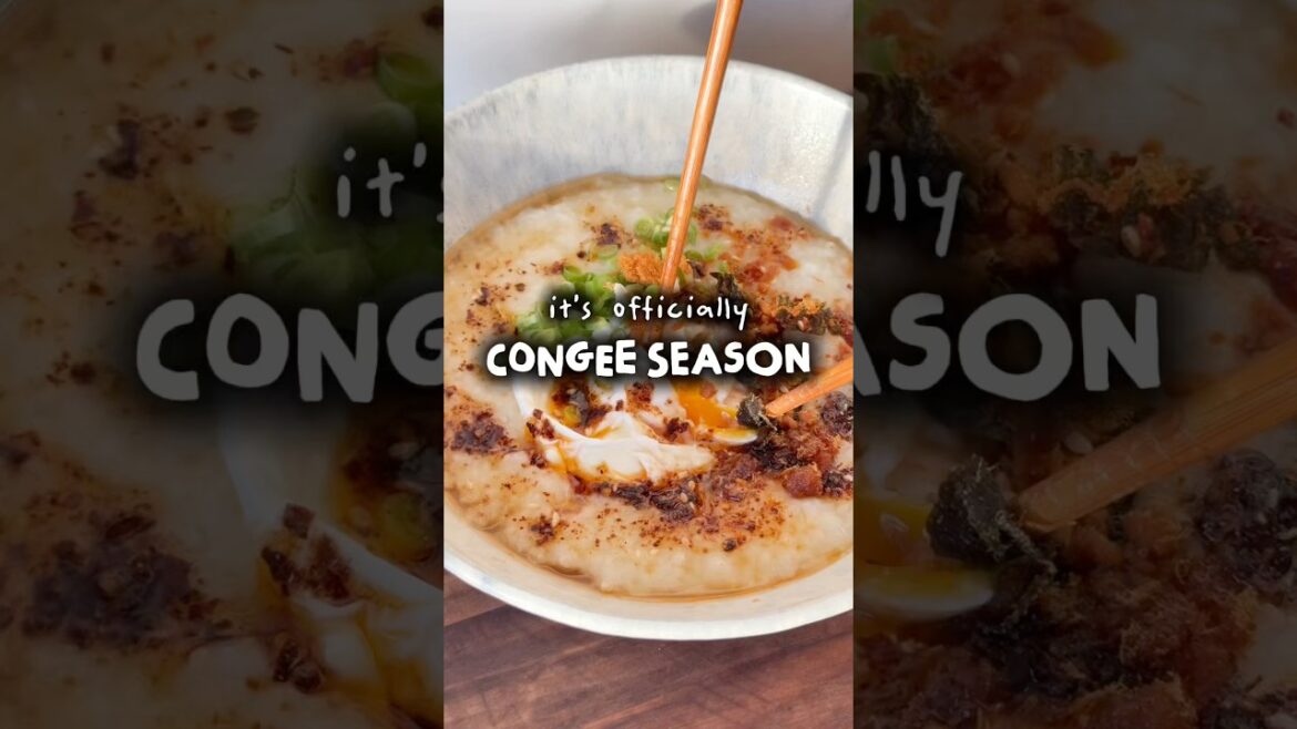 It’s officially congee season and this is how I make my perfect bowl #chinesefood #easyrecipe