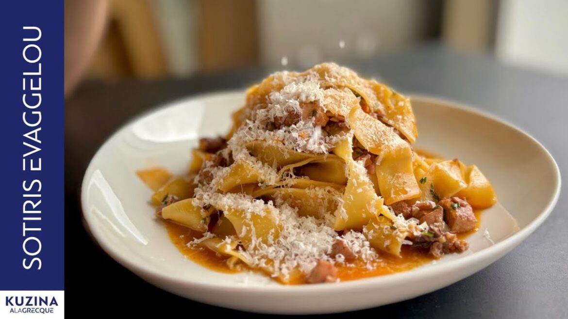 Παπαρδέλες με Κουνέλι Ραγού|Rabbit Ragout with Pappardelle | Sotiris Evaggelou