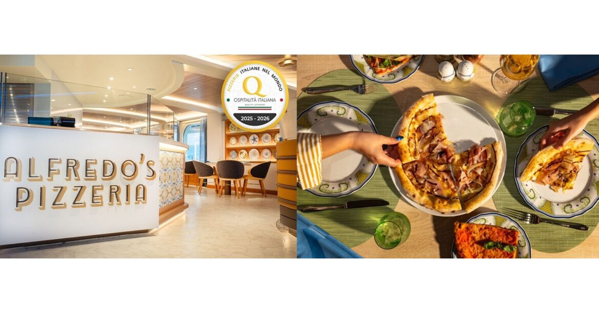 Princess Cruises Celebrates Prestigious Ospitalità Italiana Certification for Alfredo's Pizzeria Aboard Sun Princess and Star Princess