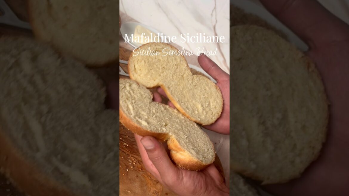 Mafaldine Siciliane | Sicilian Semolina Sesame Bread #Sicilianbread #sicilianrecipe #semolinabread
