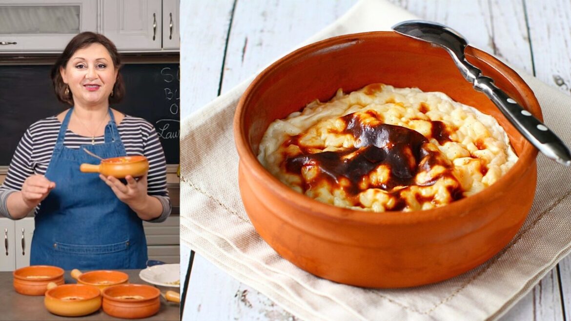 Sütlaç: budinca de orez cu lapte în stil turcesc, cremoasă, delicioasă, extrem de ușor de făcut