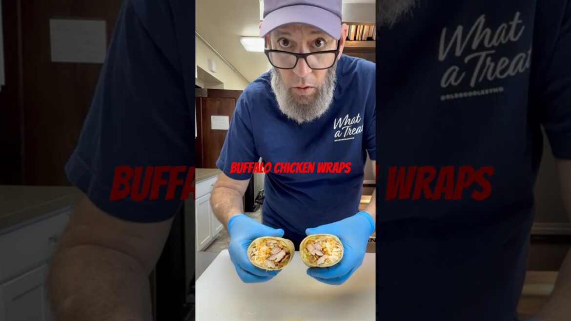 Buffalo Chicken Wraps #burrito #wrap