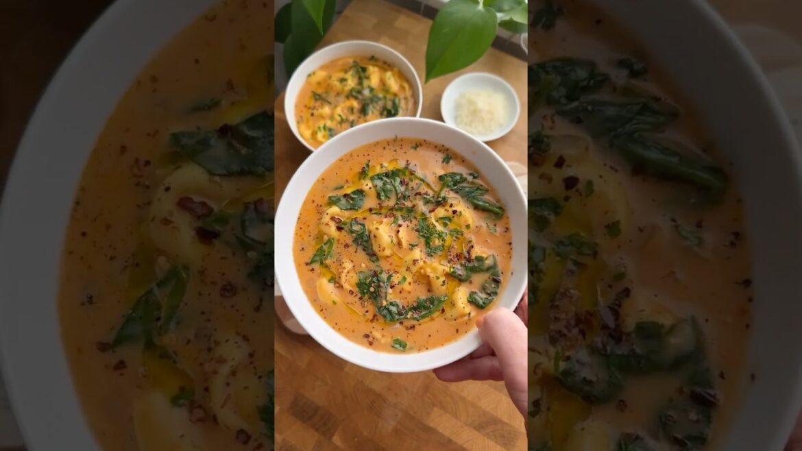 CREAMY Tortellini Soup