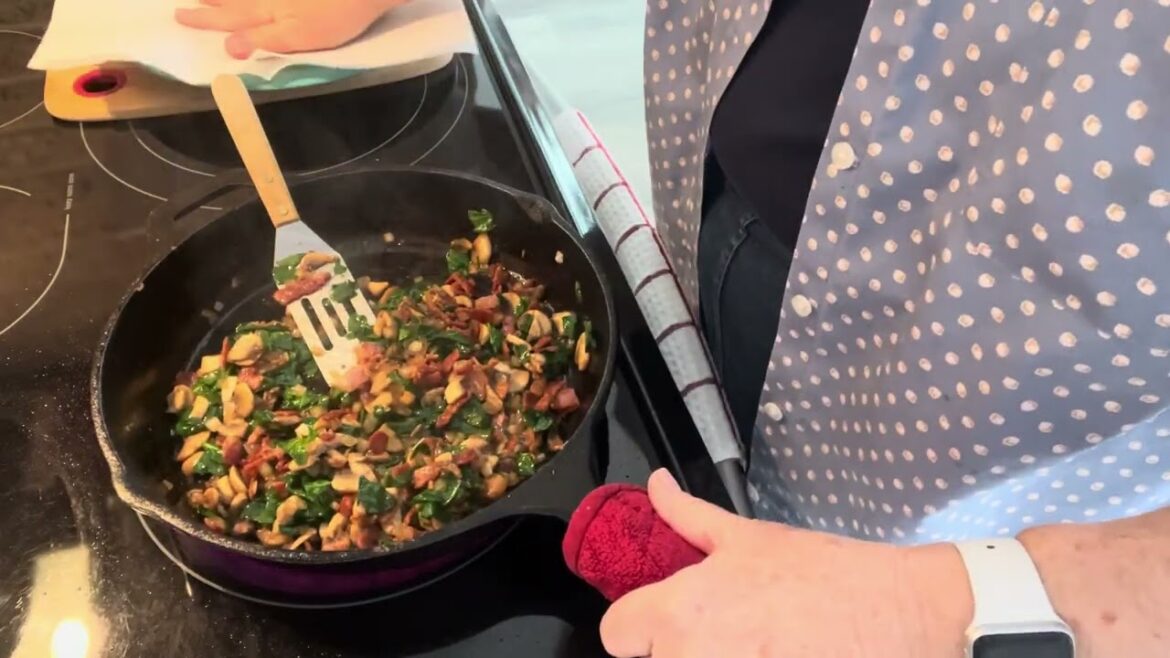 Bacon Mushroom Spinach Quiche