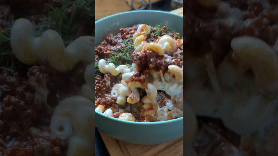 Turkish yoghurt pasta