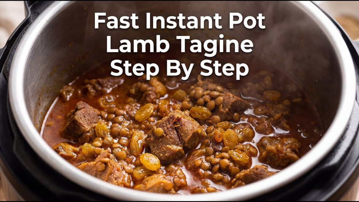 Fast Instant Pot Lamb Tagine with Lentils -Moroccan-Inspired One-Pot Meal Cooking Guide Step By Step