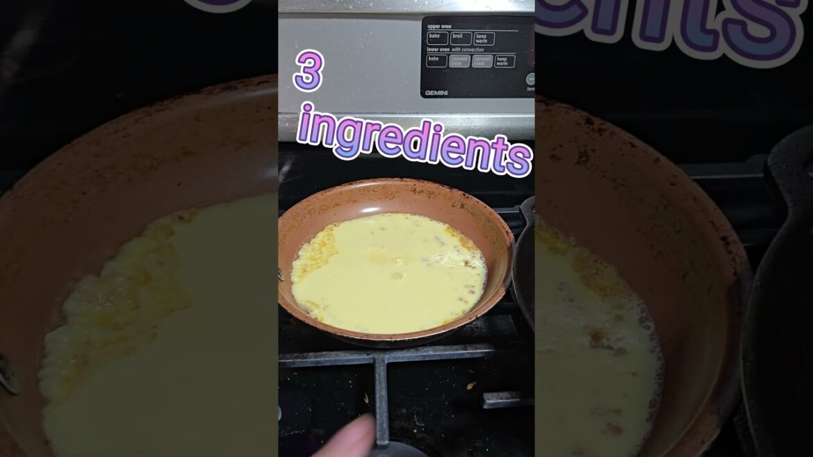 3 Ingredient Breakfast Recipe, Quick & Easy Idea