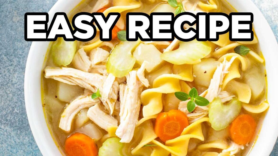 Rotisserie Chicken Noodle Soup | Quick 25 Minute Recipe Rotisserie Chicken Noodle Soup | Quick 25 Minute Recipe
