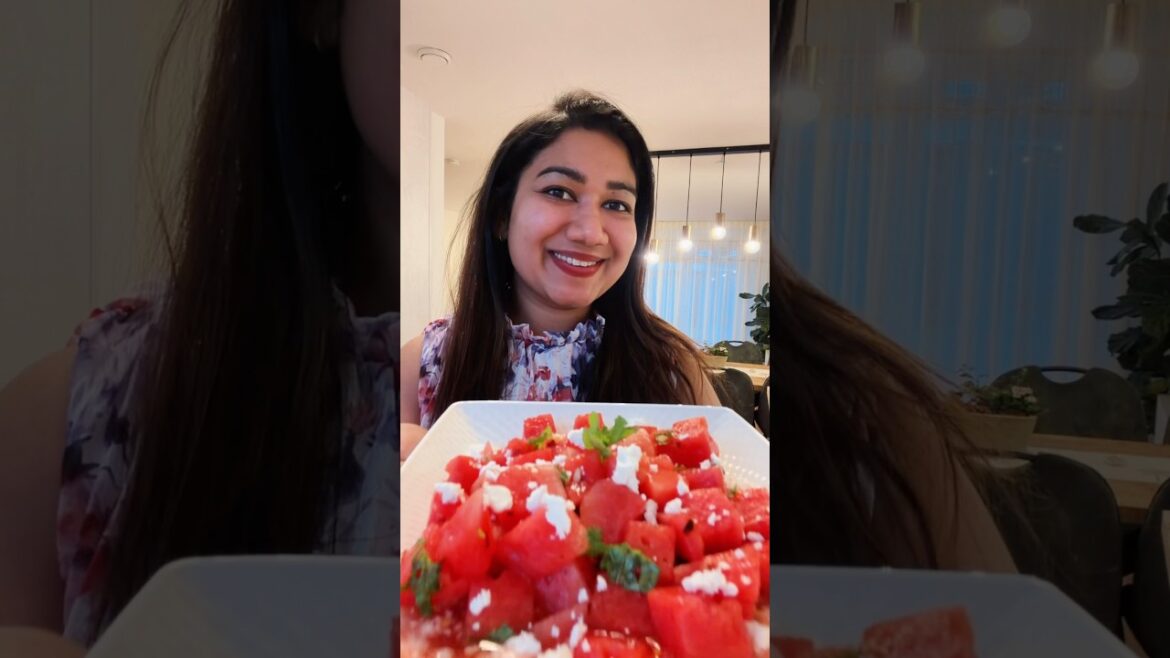 Watermelon Feta Salad✨ #healthysalad