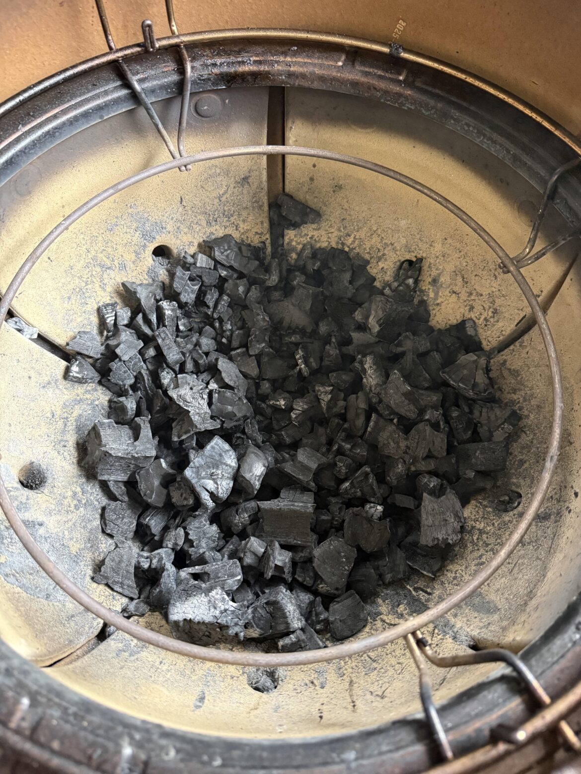 Do you remove the small leftovers of charcoal?