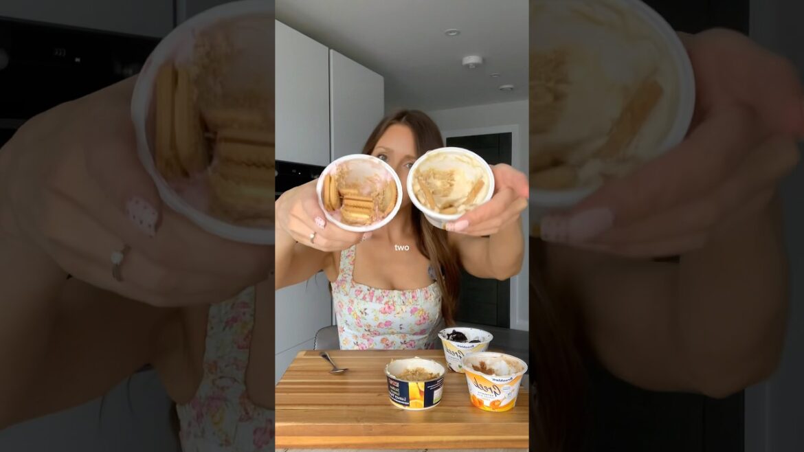 Trying the viral Greek yoghurt cheesecake 5 ways #food #cheesecake #foodreview #foodie