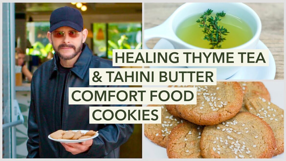 Healing Thyme Tea & Tahini Butter Comfort Food Cookies
