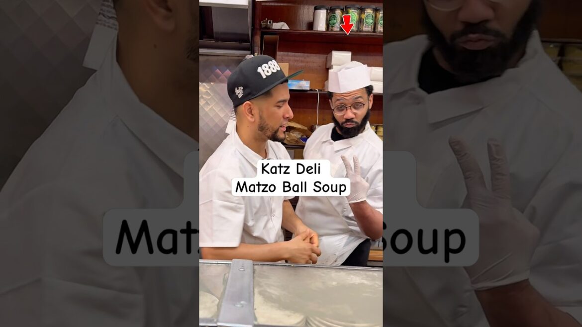 First Time Trying Katz’s Legendary Matzo Ball Soup In 45 Seconds