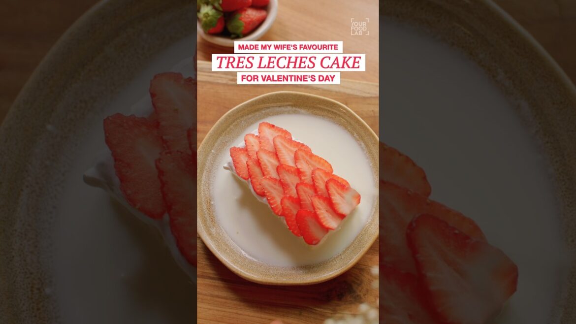 VIRAL TRES LECHES CAKE in a MICROWAVE | Valentine's Special Recipe | Chef Sanjyot Keer