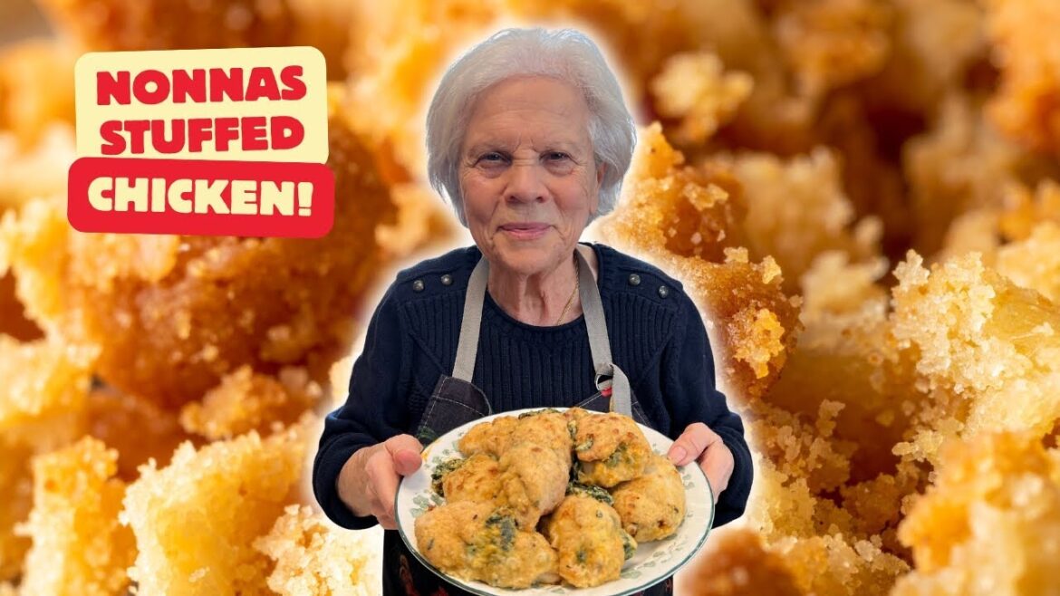 Italian Grandma Makes Cheese & Spinach Stuffed Chicken