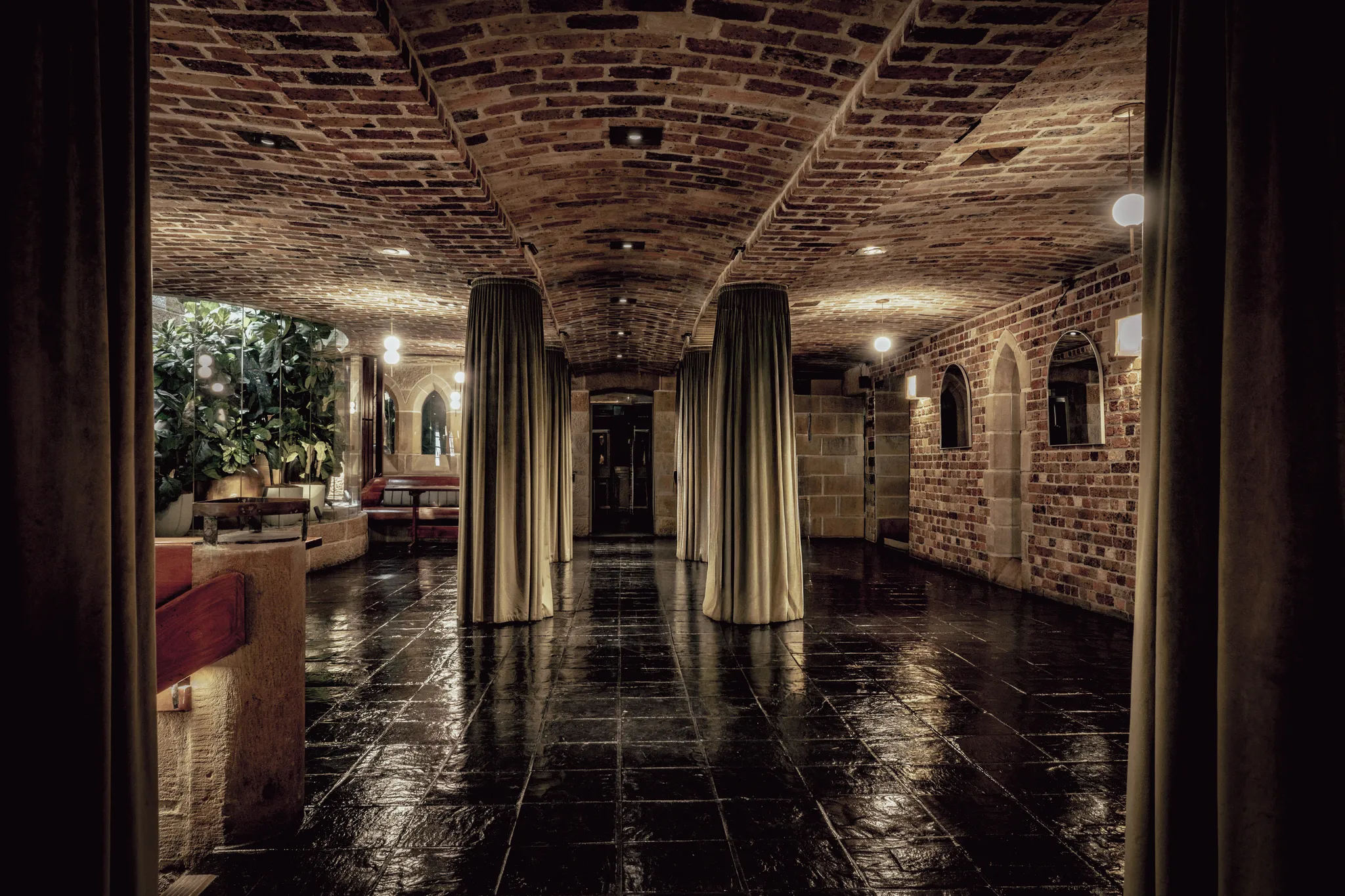 A subterranean room/bar