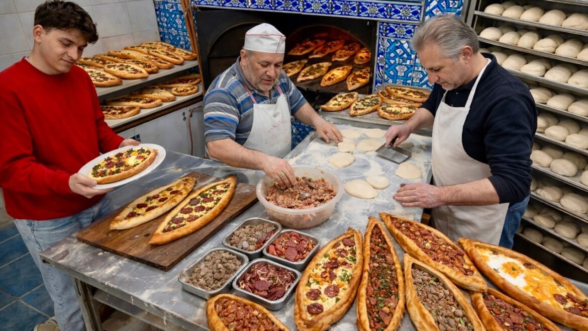 The Most Satisfying Turkish Pide Making Process | Handmade from Scratch