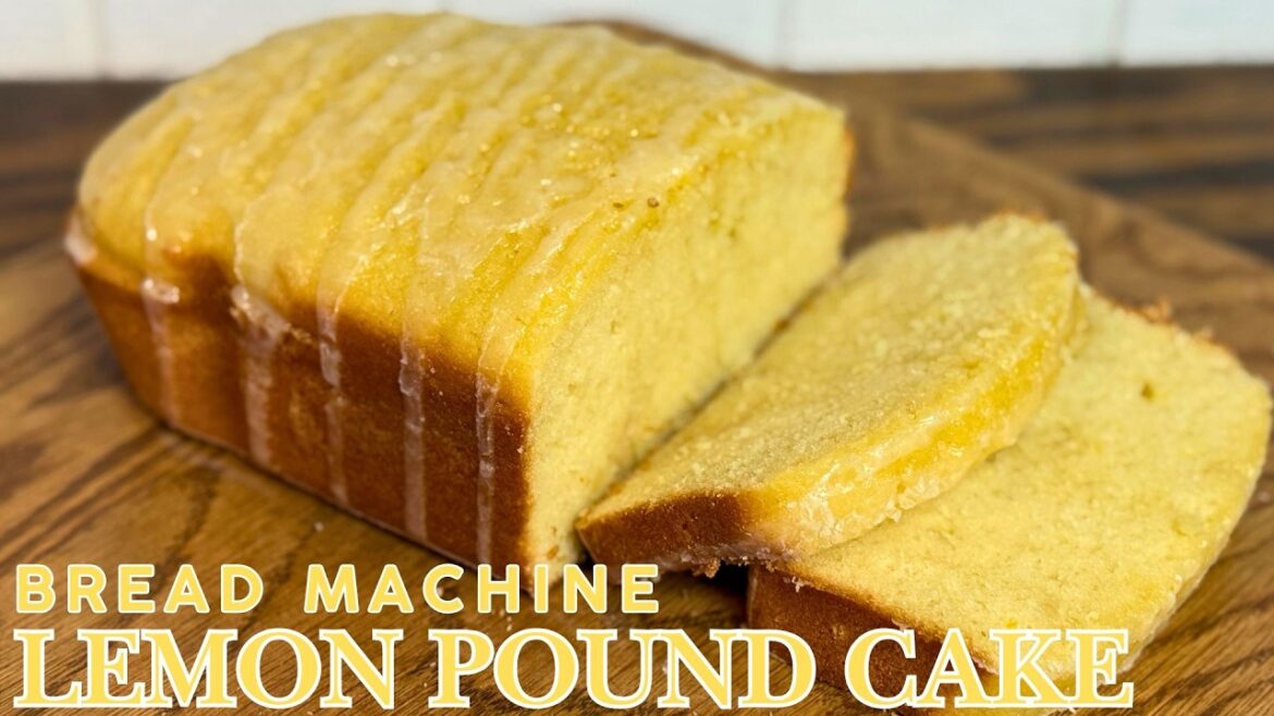 The Easiest Lemon Pound Cake EVER (Bread Machine Recipe + Citrus Glaze!)
