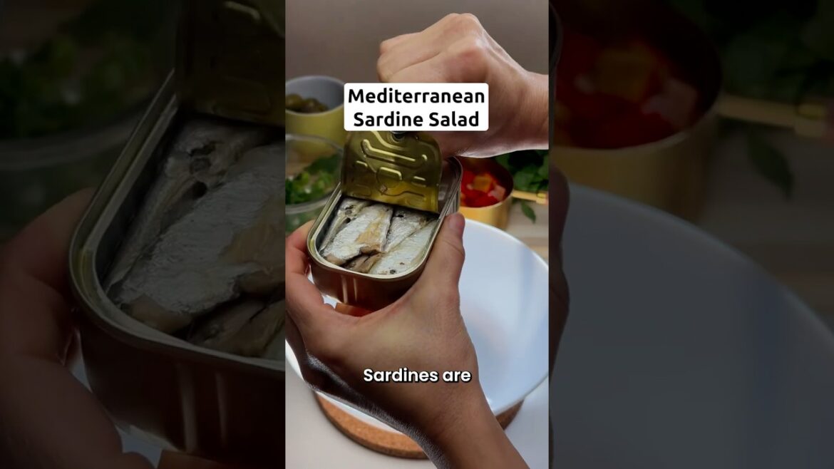 5-Minute Creatine Packed Sardine Salad #healthyrecipes #sardines #mealprep