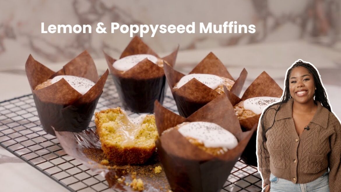 Bakery-Style Lemon & Poppy Seed Muffins Recipe | Remi Idowu