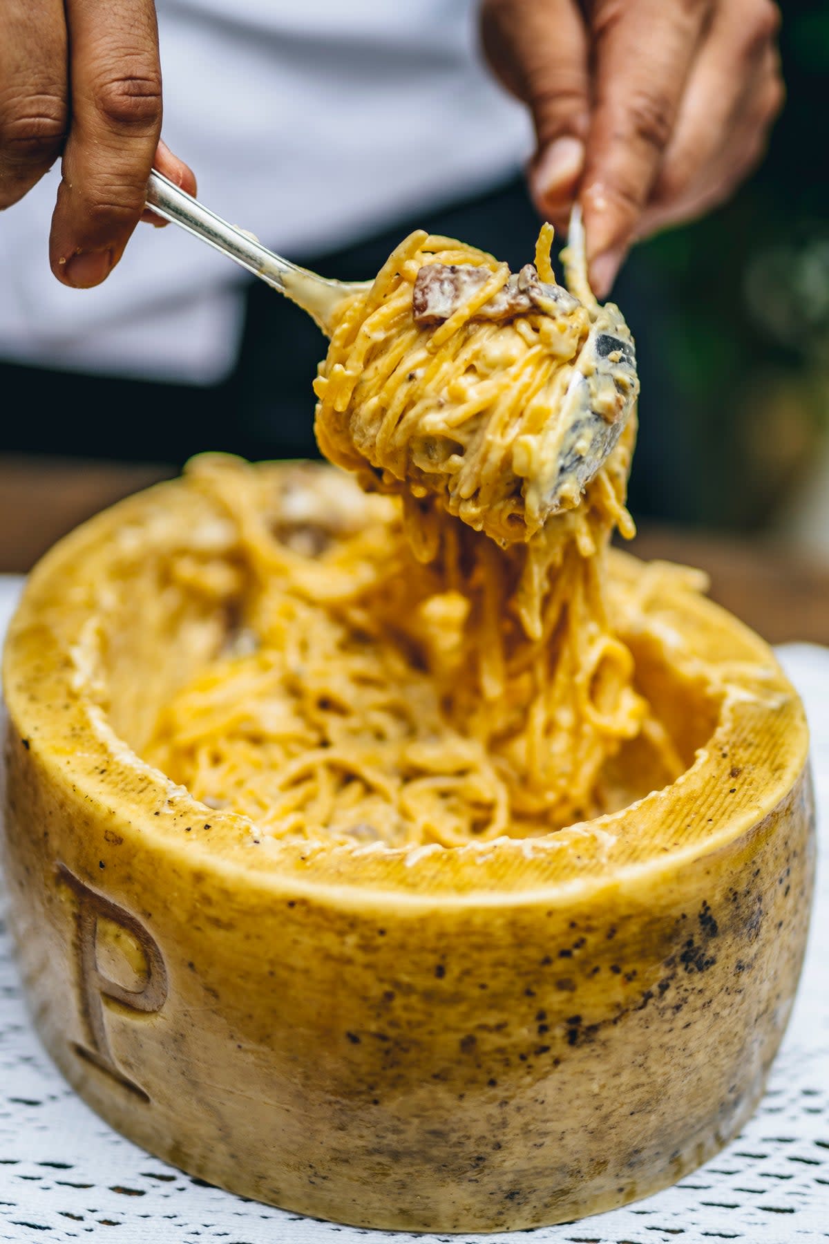 The pasta that made pecorino wheels part of the London dining lexicon (Big Mamma)