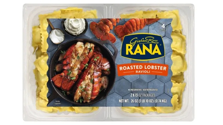 a package of Rana roasted lobster ravioli