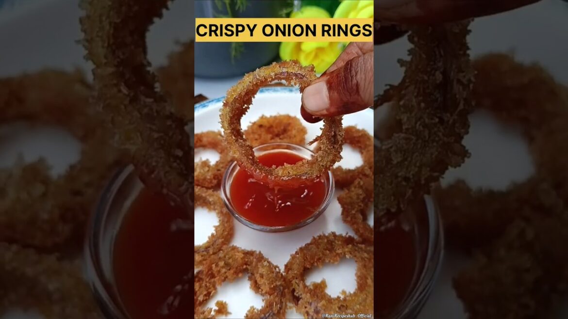 INSTANT CRISPY ONION RINGS | RESTAURANT STYLE | #RaniRecipe #Instant #Snacks #Crispy