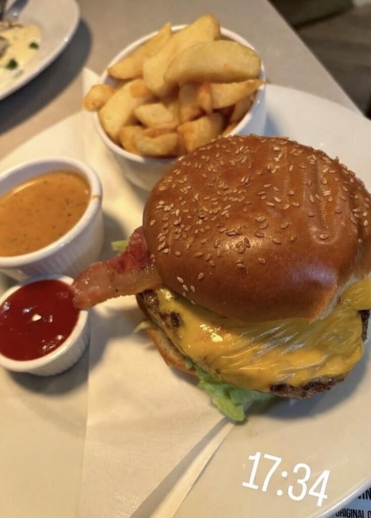 Cheeseburger I had earlier!