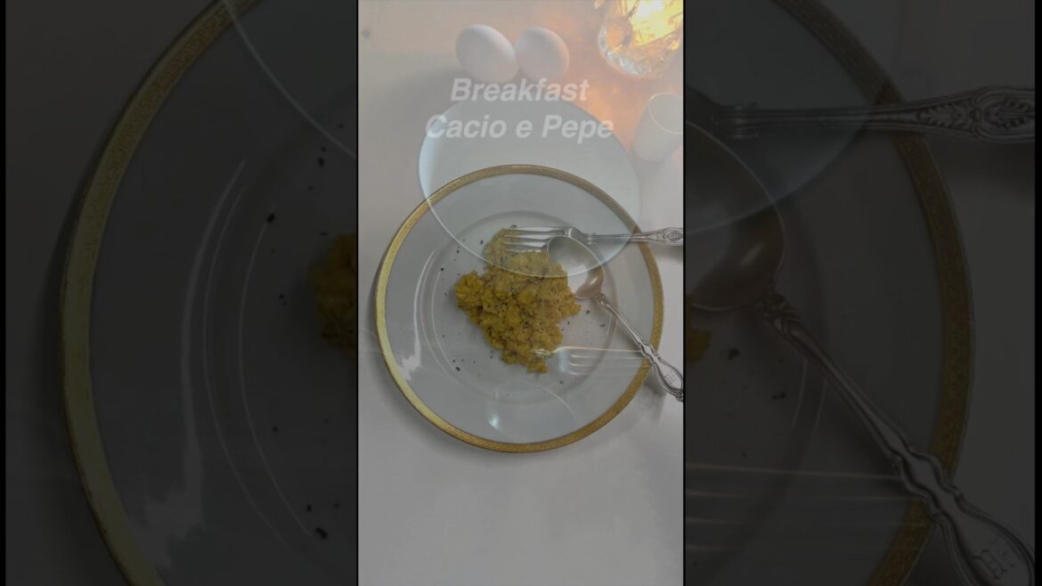 Vigorous stirring is the secret to creating the 'sauce' of this delicious, savory breakfast