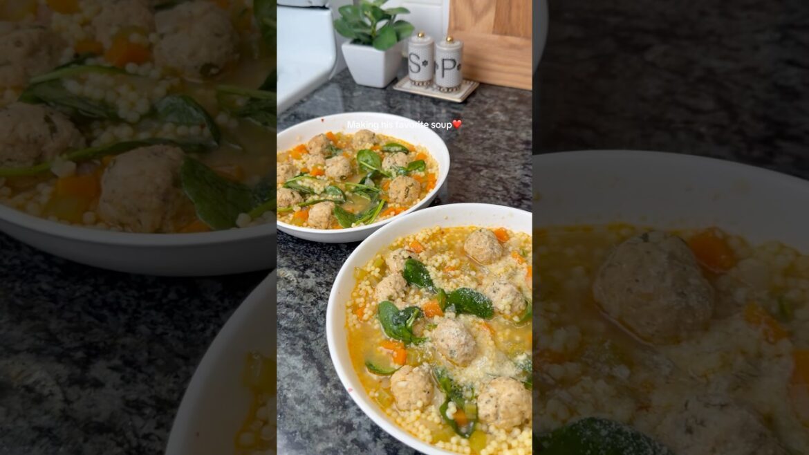 Italian wedding soup❤️ #soup #soupseason #dinnerideas #cozymeals #fyp