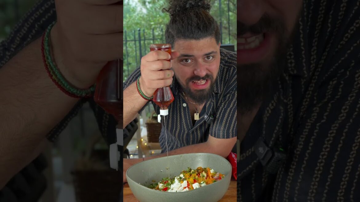 Mediterranean stuffed calamari! #cookingshorts #recipeshorts #bbq #greekfood #grilling