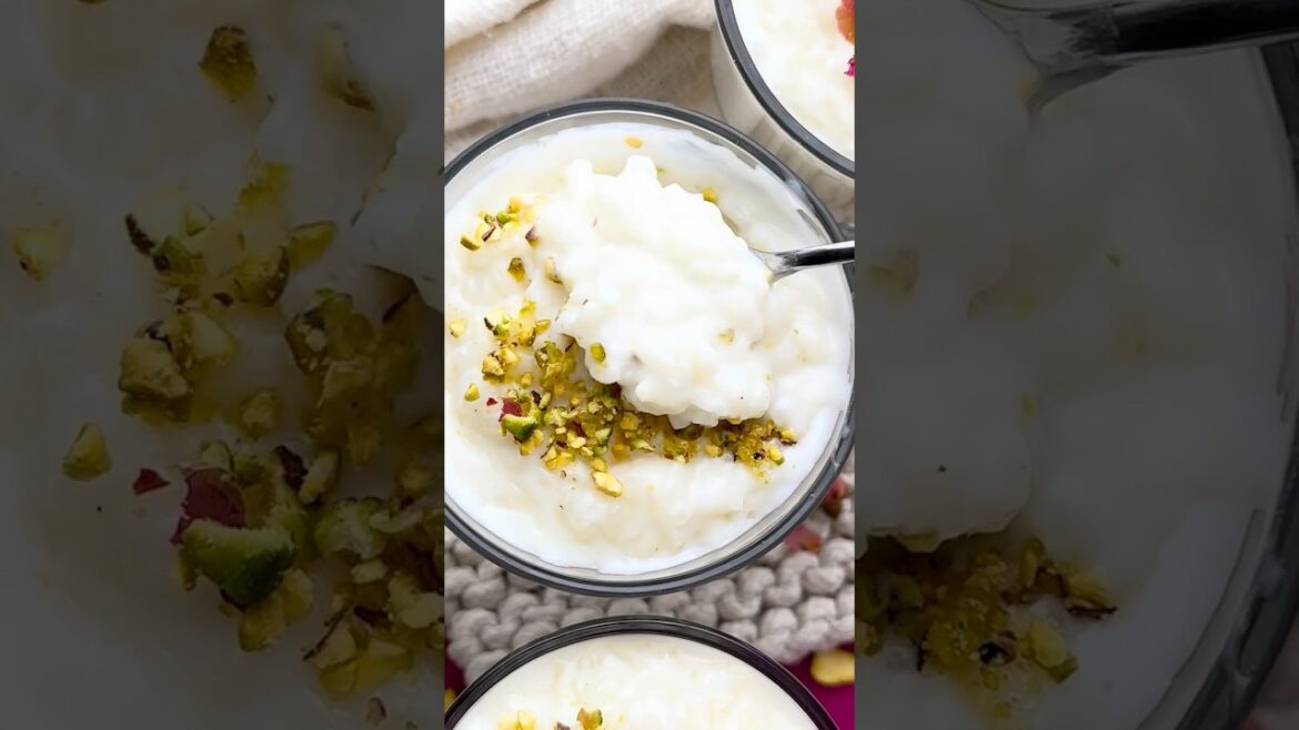 Lebanese Rice Pudding (Riz bi Halib)  #recipe
