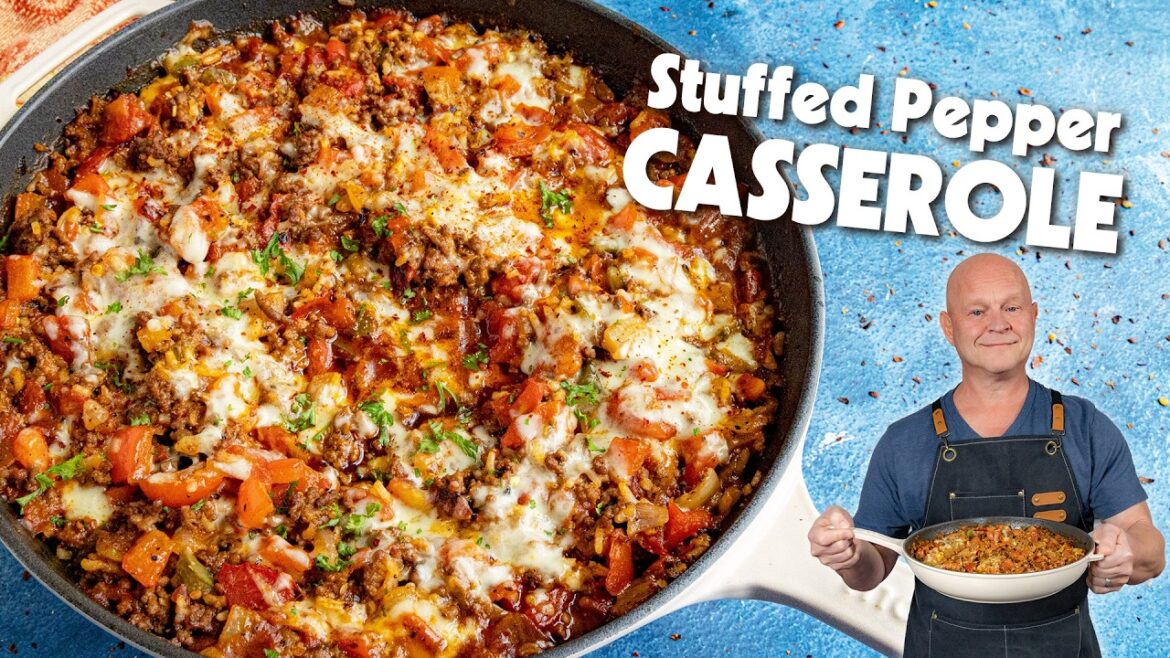 Stuffed Pepper Casserole (So Easy!)