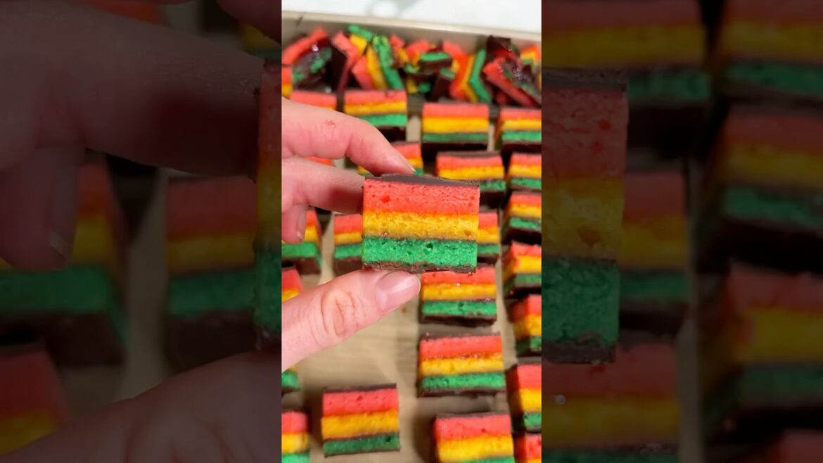 Italian Rainbow Cookies #thesconequeenbakes