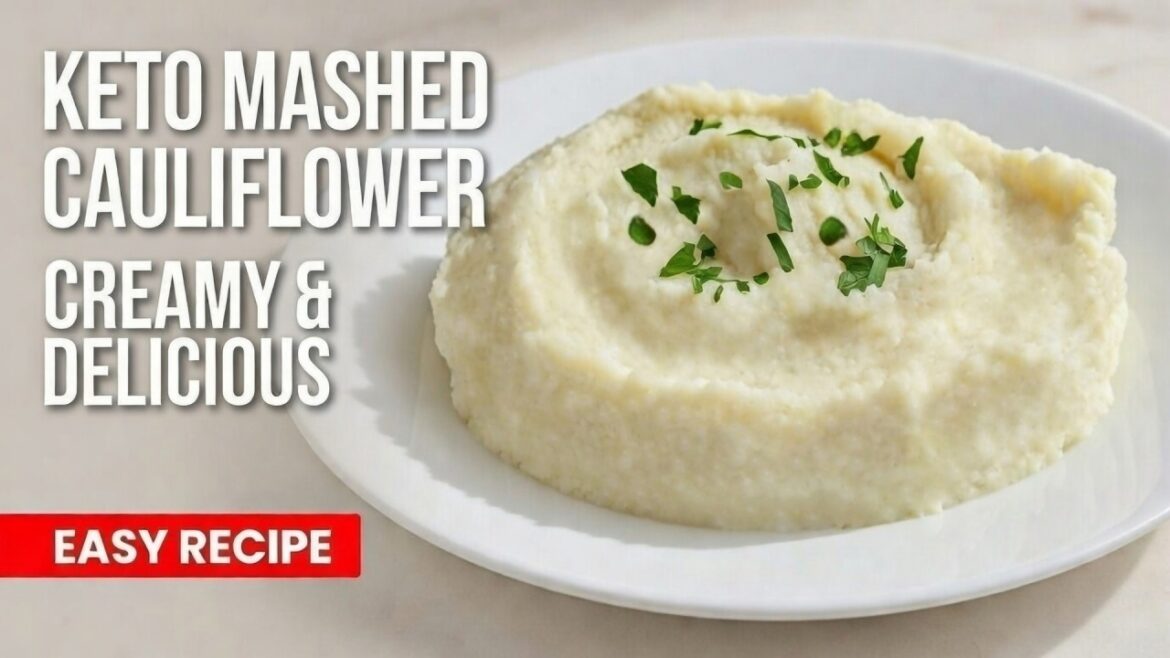 Creamy Keto Mashed Cauliflower - Easy Low Carb Mashed Potato Substitute