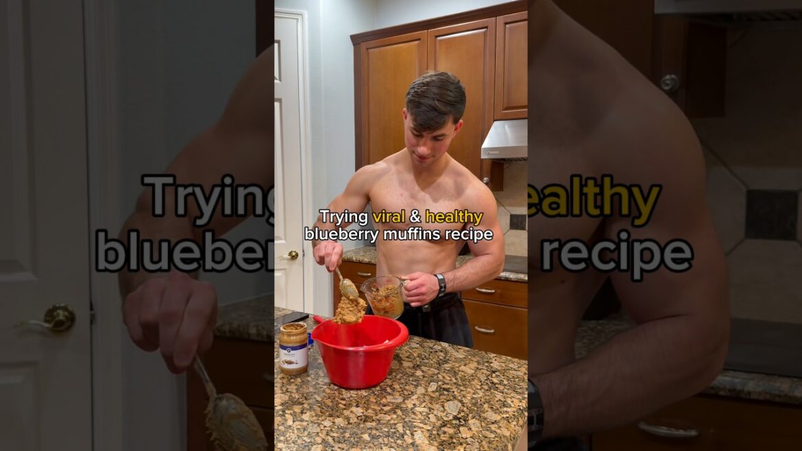 Trying Viral And Healthy Blueberry Muffins Recipe