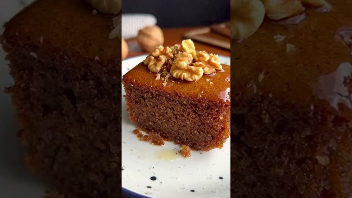 Karydopita (Greek Walnut Cake with Syrup)