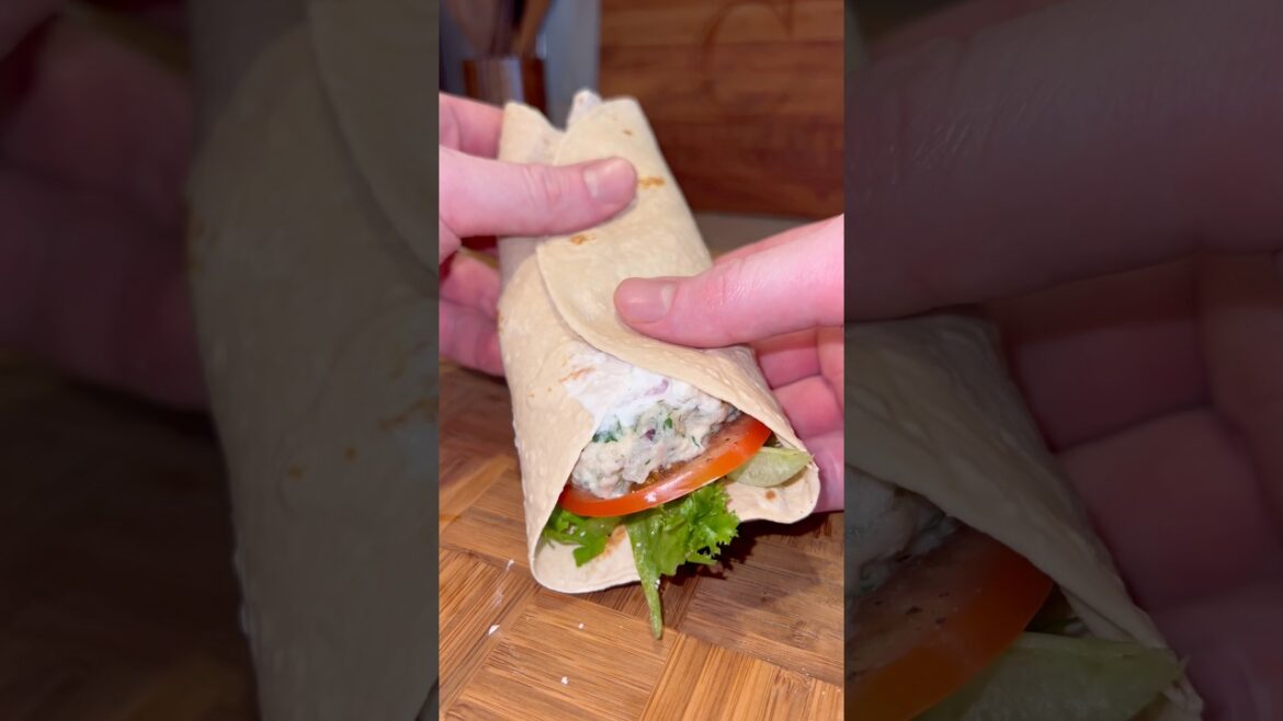 Greek Style Tuna Wraps