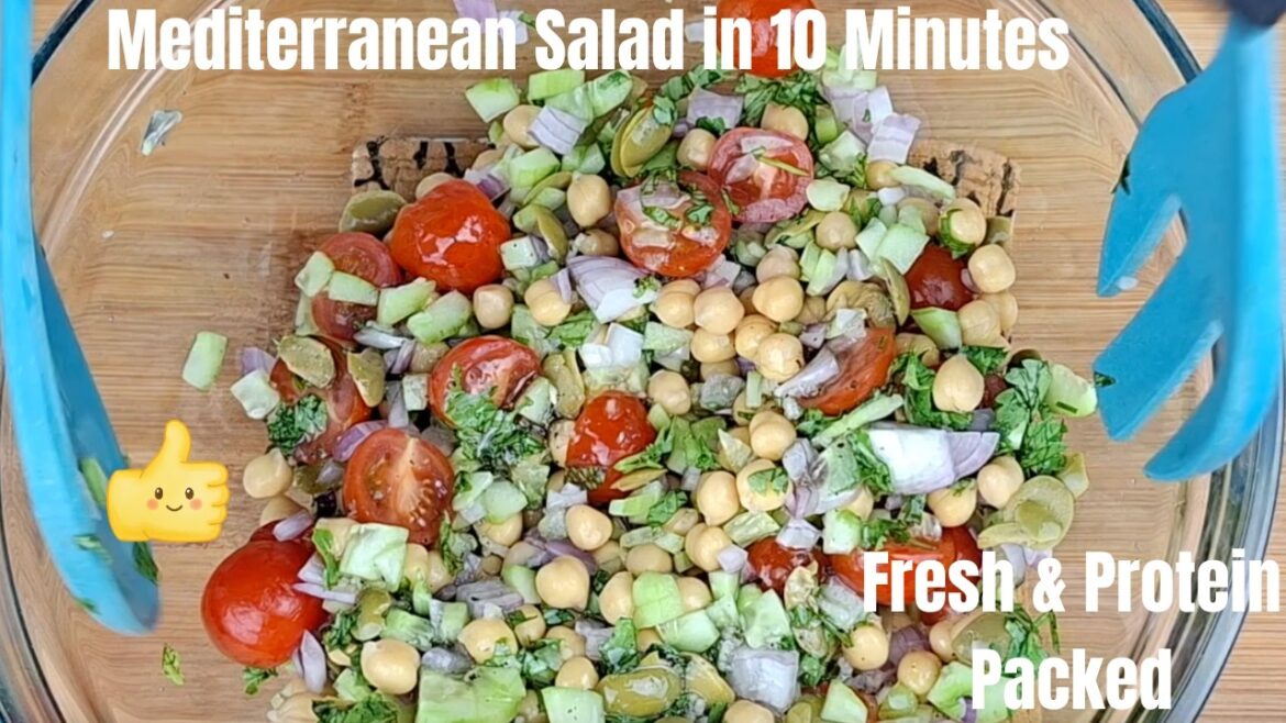 Best Mediterranean Chickpea Salad | Healthy & Delicious | Quick & Easy Salad Recipe | Easy Lunch