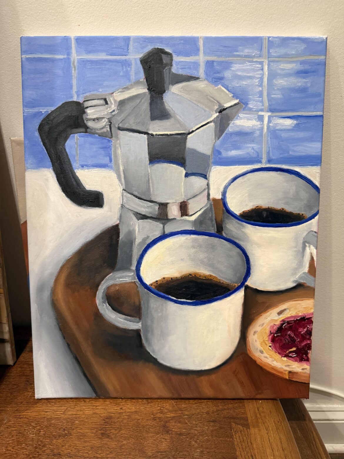 I greatly enjoyed painting this coffee