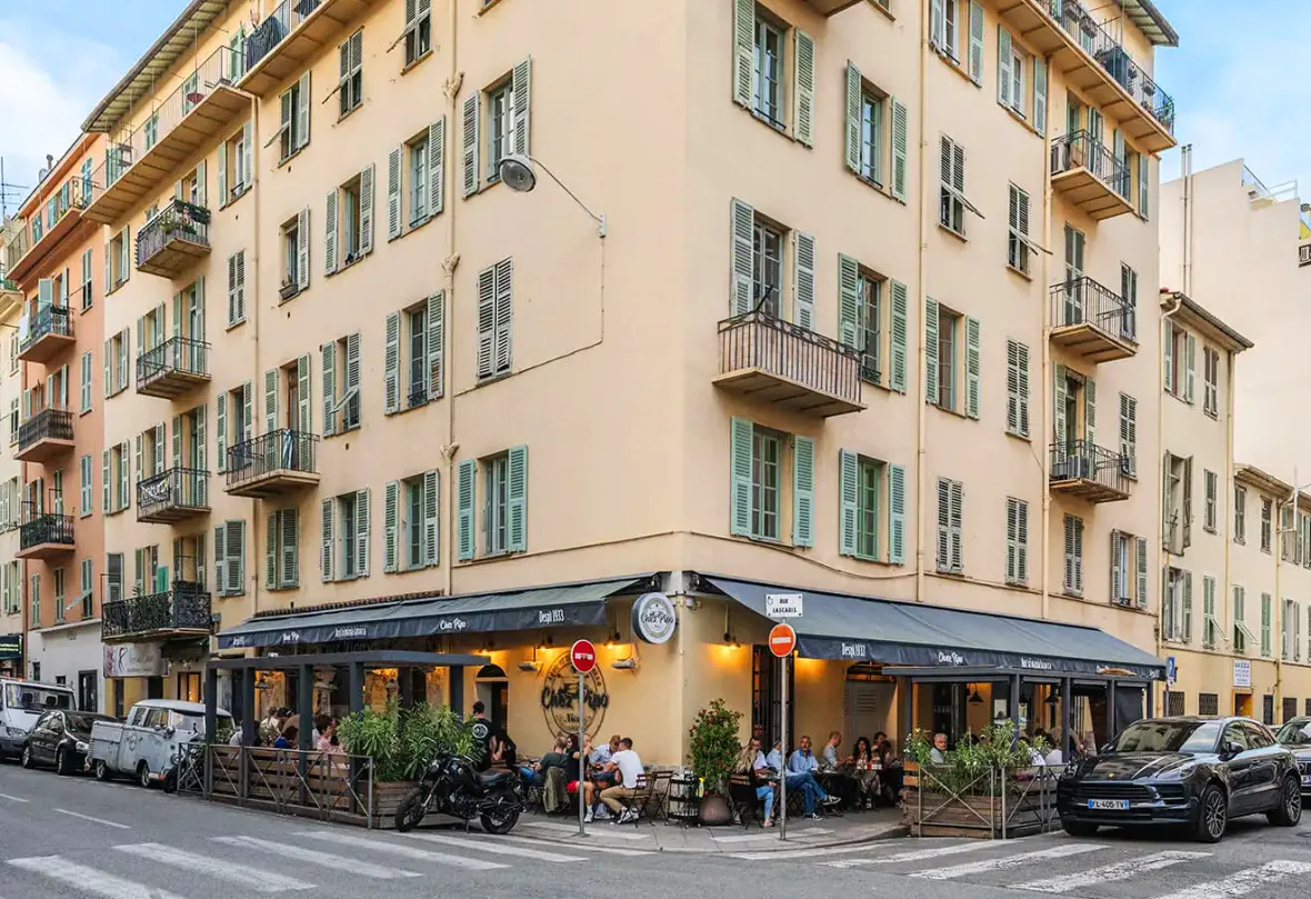 The exterior of Chez Pipo, Port —  one of the best restaurants in Nice